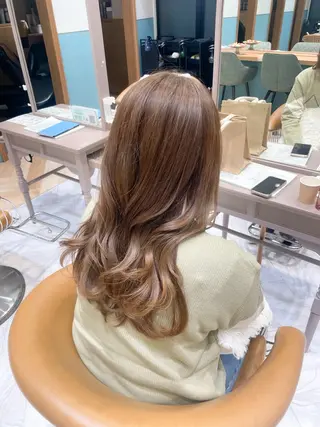 セミロング 韓国レイヤー 🧸🤍ちずみのヘアスタイル