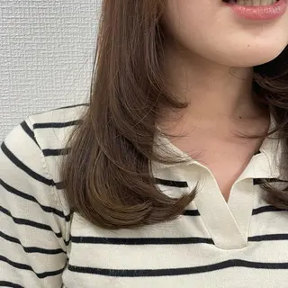 セミロング ❣️ブリーチなし暖色 ayu❣️のヘアスタイル