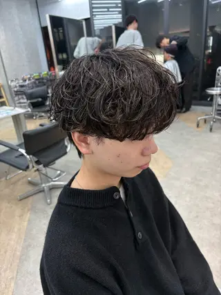 パーマ メンズ 🌀toa/波巻き✨ /メンズパーマ／栄のヘアスタイル