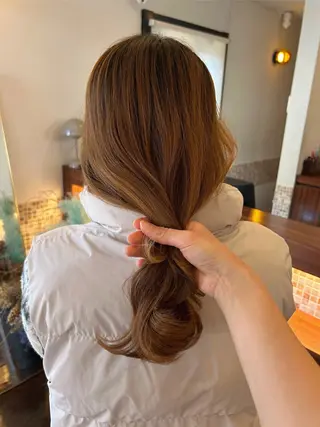 ミディアム 久保 璃々花のヘアスタイル