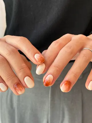 ネイル Sun Brown ANのネイルデザイン