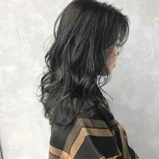 セミロング No1韓国風レイヤー &カチモリ✨ /サキのヘアスタイル