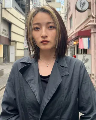 ショート nicoTOKYO 原宿所属・センターパート /メンズ/海野颯生のヘアスタイル