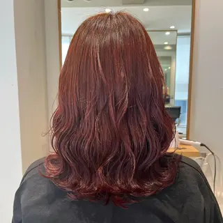 セミロング カラー ヘアアレンジ stylist ◎RUKI.のヘアスタイル