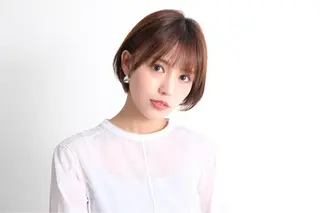 ショート カラー 【前髪クロスパーマ】 武笠　祥子のヘアスタイル