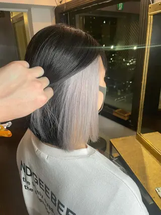 ショート カラー ヘアアレンジ Carpe Diem所属・安田和洋 ブリーチカラー特化のヘアスタイル