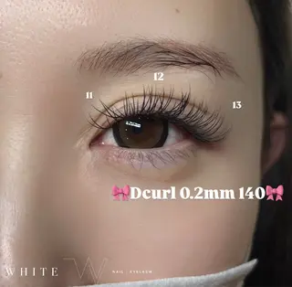 マツエク・マツパ WHITE所属・Luna WHITEのマツエク・マツパデザイン