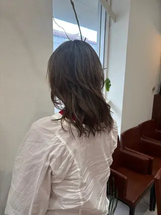 セミロング アメイジングヘアー 千歳店　福嶋のヘアスタイル