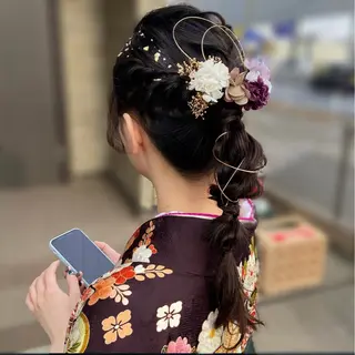 ヘアアレンジ ️透明感/アレンジ/ 🎀こゆき🎀のヘアスタイル