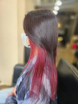 カラー セミロング SevenQuarter所属・Seven Quarterのヘアスタイル