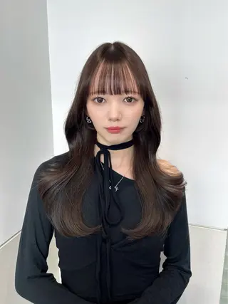 ロング カラー ヘアアレンジ 🩷韓国ヘア/ヨシン モリ🩷Maikaのヘアスタイル