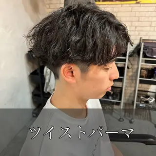 ショート パーマ メンズ メンズサロン OVER町田店のヘアスタイル