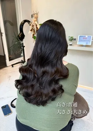 ロング パーマ 清水 倫のヘアスタイル