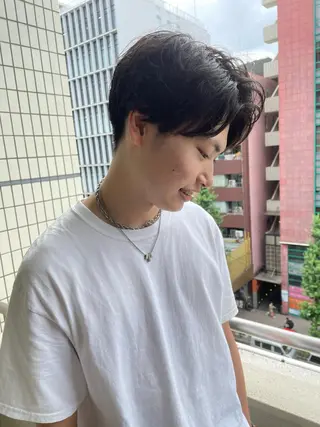 ショート メンズ 🛑柔らか透明感 カラー🛑大谷のヘアスタイル