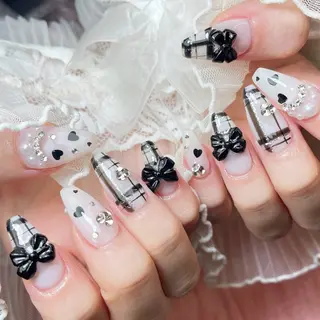 ネイル 23時まで❤︎韓国、 ワンホンネイルのネイルデザイン