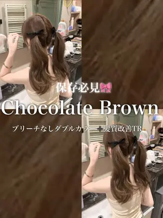 ロング カラー ブリーチなし特化 美容師💖SAE💖のヘアスタイル