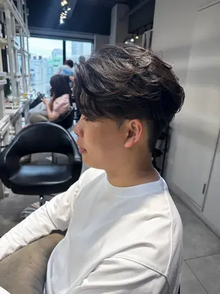 ミディアム パーマ メンズ Dxxxx III所属・女性目線の大人 メンズ*Ayakaのヘアスタイル