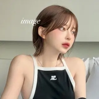 ショート Kurumi🩶銀座 ラベンダーカラー🎀のヘアスタイル