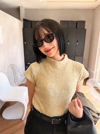 ミディアム 韓国風ヘア♡ runaのヘアスタイル