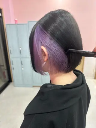 ミディアム カラー ブリーチ人気No.1 MANATO🎨🌈のヘアスタイル