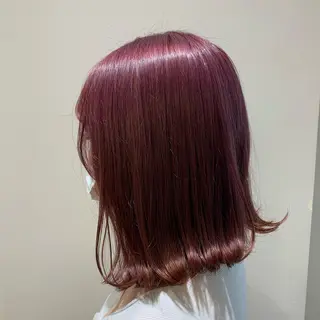 ミディアム カラー 暖色専門美容師🎀 お客様満足度◎のヘアスタイル