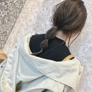 セミロング カラー HARUNA🤍 大人ショートヘアのヘアスタイル