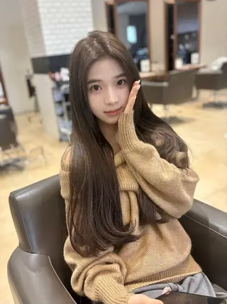 セミロング Maison髪質改善 レイヤー/三宮のヘアスタイル