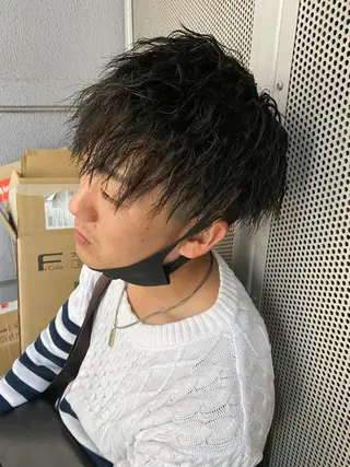 パーマ メンズ 橘 侑弥のヘアスタイル