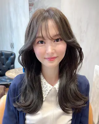 セミロング 韓国ヘア🇰🇷髪質 改善たけるのヘアスタイル