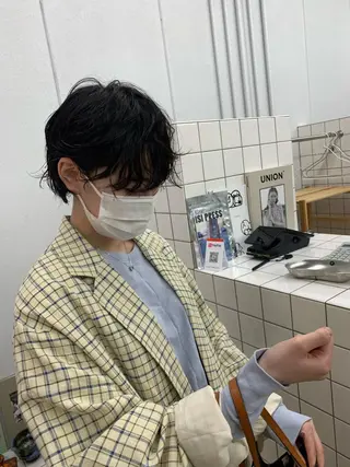 ショート パーマ パーマ/ボブ/ 神戸/豊浦翔太のヘアスタイル