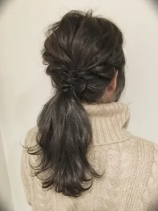 ヘアアレンジ 《放出》Forte マネージャー山根英明のヘアスタイル