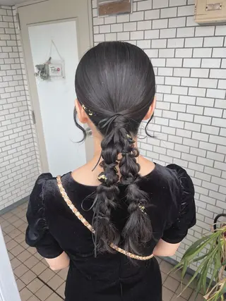 ロング 参列♡デートゆるふわ ヘアメイク🎀みゆうのヘアスタイル