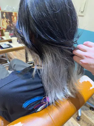 セミロング カラー ヘアアレンジ レイヤー/髪質改善/ 北 啓吾のヘアスタイル