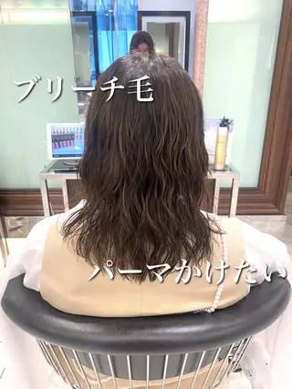 ミディアム パーマ ❤️パーマ美容師✂︎ 井口美緒のヘアスタイル