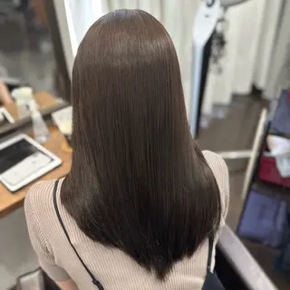 セミロング カラー ヘアアレンジ DANY🦋名駅✂︎ 艶髪/透明感カラーのヘアスタイル