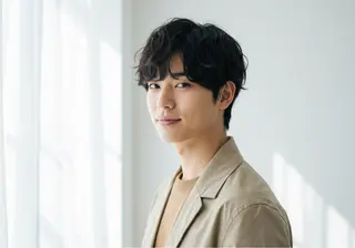 ミディアム パーマ メンズ 【good!】所属・中野good! 阿久津のヘアスタイル