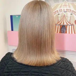 カラー 🎀ミルクティー/暖 色×レイヤー/マリアのヘアスタイル