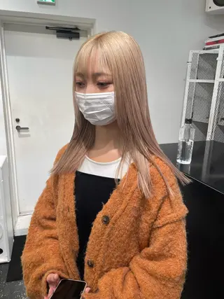 ロング カラー パーマ ヘアアレンジ メンズ キッズ ネイル マツエク・マツパ アイブロウ 艶ハイトーン/ヘア アレンジAYAKAのヘアスタイル