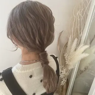 ミディアム ヘアアレンジ 岡山 愛のヘアスタイル