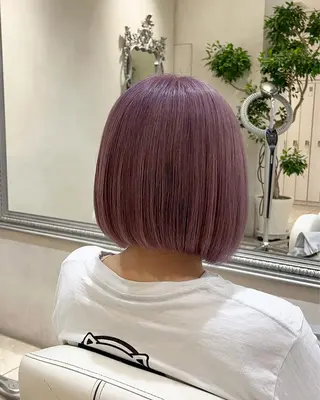 カラー 地毛風ストレート/ ケアカラー/セキネのヘアスタイル