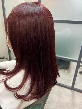 セミロング カラー S.BROOM SAYAKA⭐︎のヘアスタイル