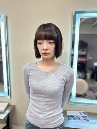 ショート カラー opus 店長大和 レイヤー/赤み消しのヘアスタイル