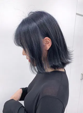 ミディアム カラー 柔らかbeige モトキのヘアスタイル