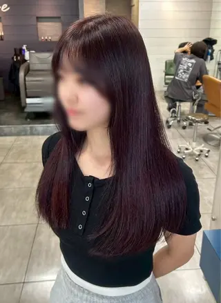 カラー ハイトーンカラー✨ 慶田玲和のヘアスタイル