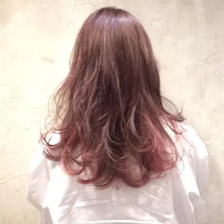 ミディアム カラー ブリーチなしで透明感 艶カラー【Ryo】のヘアスタイル