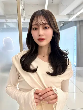 ロング 顔周り🇰🇷韓国 レイヤー/いづみ💞のヘアスタイル