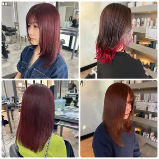 カラー 縮毛矯正🐼暖色 根本侑季のヘアスタイル