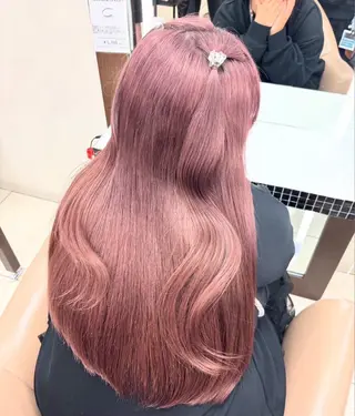 ロング カラー ヘアアレンジ メンズ シールエクステ🎀 羽エクステ🌙しぇるのヘアスタイル