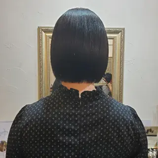 ショート カラー パーマ フリーランス所属・韓国ヘア レイヤー くびれヘアMATSUのヘアスタイル