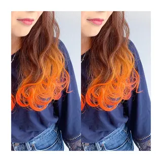 ロング カラー なんば髪質改善カラー Ardoreのヘアスタイル